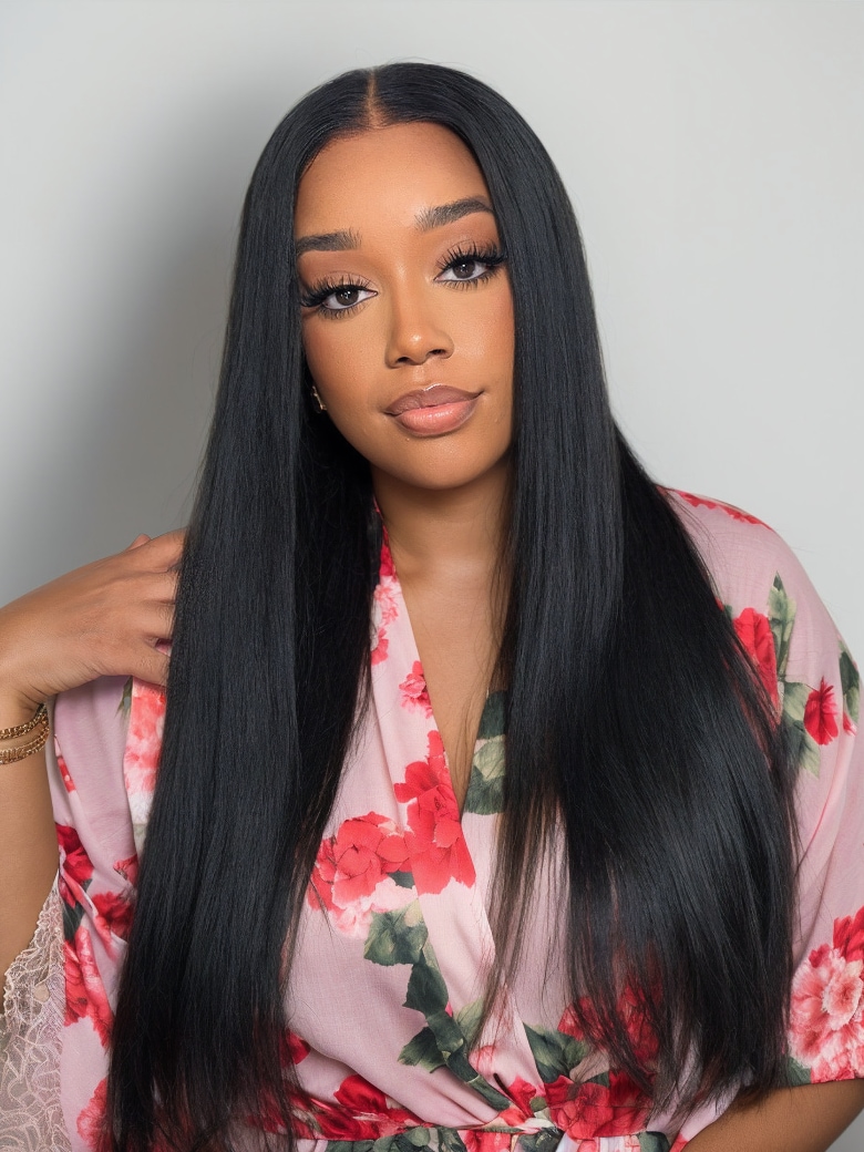 
        Nadula Best Yaki Straight Hair Weave 3 Bundles Virgin Human Hair Extensions Cheap Remy Hair    