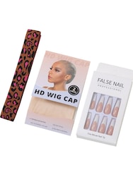 
    Nadula Bye Bye Knots Yaki Straight Bob Wig Chestnut Brown Ombre Color 7x5 Pre-Bleached Natural Looking Glueless Wig