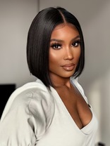 
        Nadula Bye Bye Knots Wig | 7x5 Pre-Bleached Invisible Knots Bob Glueless Wig Natural Hairline    