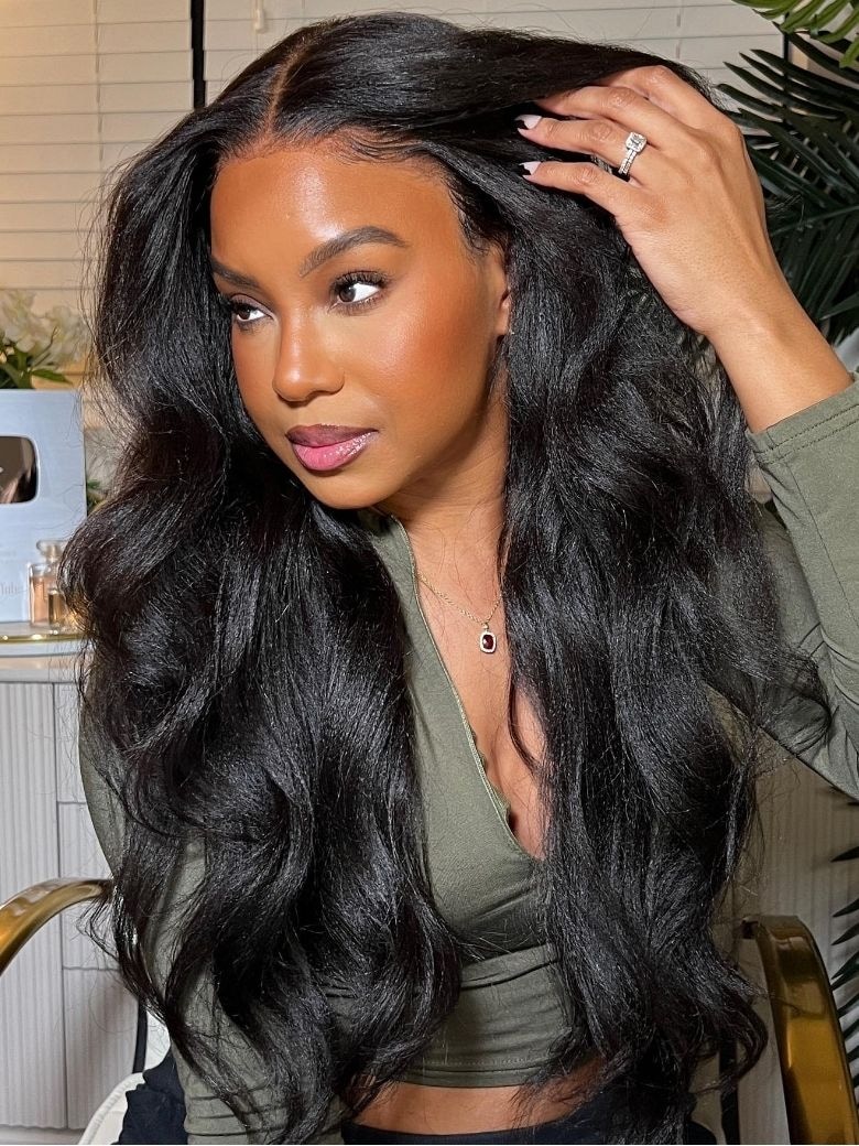 
        Nadula Flash Sale Kinky Straight Human Hair Lace Wigs For Sale    