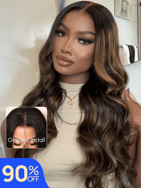 Nadula Flash Deal Brown Highlight Body Wave 13x1 T Part