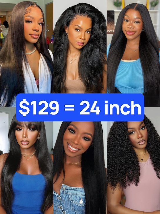 $129=24 Inch | Nadula Flash Sale Hot Selling Beginner Friendly Glueless Human Hair Wigs Natural Hairline