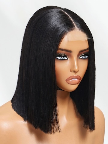 Nadula Silky Blunt Cut Glueless 2x6 Lace Closure Wig Shoulder Length Bob Wigs Pre Plucked & Bleached Lace Wigs