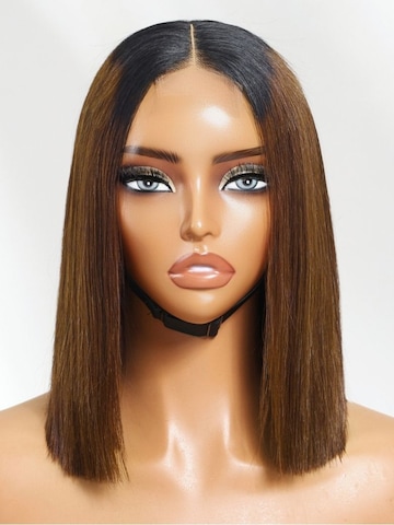 Nadula Silky Blunt Cut Glueless 2x6 Lace Closure Wig Shoulder Length Bob Wigs Pre Plucked & Bleached Lace Wigs